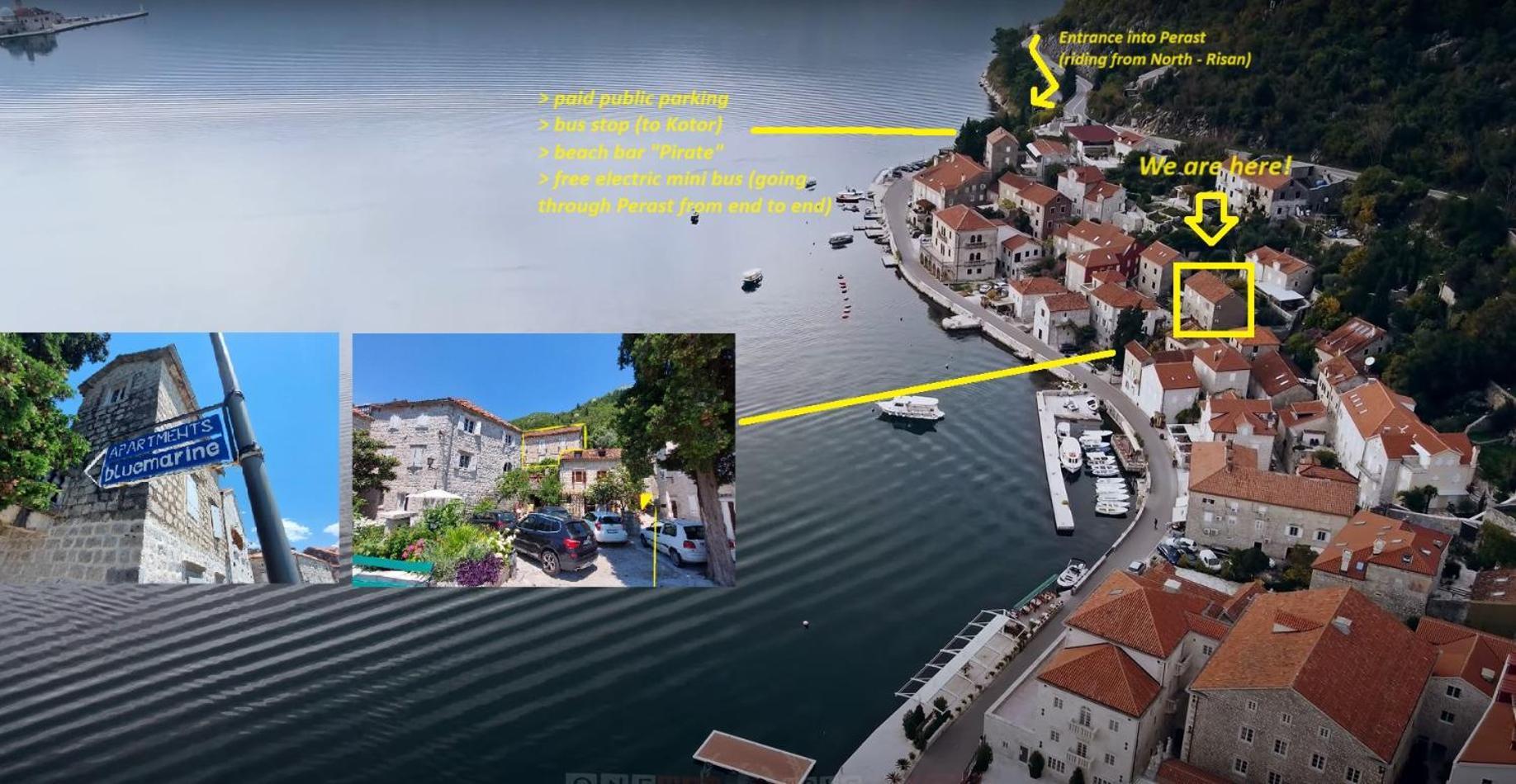 Bluemarine Rooms & Apartments Perast Eksteriør billede